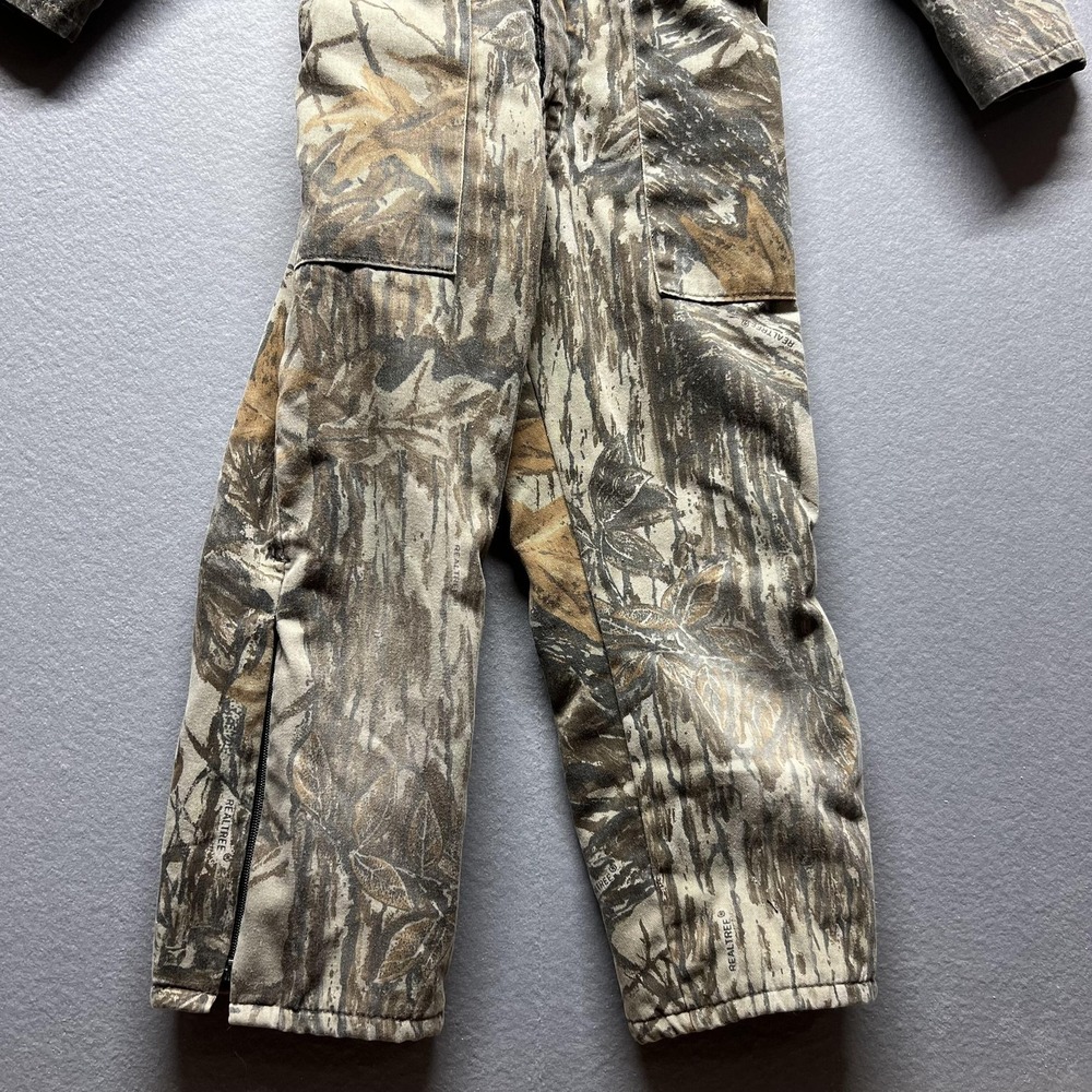 VTG Liberty Hunting Coveralls Youth 10 Regular Brown Realtree Camo Insulated USA - Picture 3 of 14